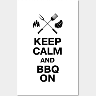 Keep Calm and BBQ ON Posters and Art